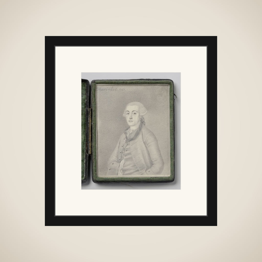Portrait of een man framed