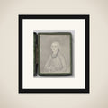 Portrait of een man framed