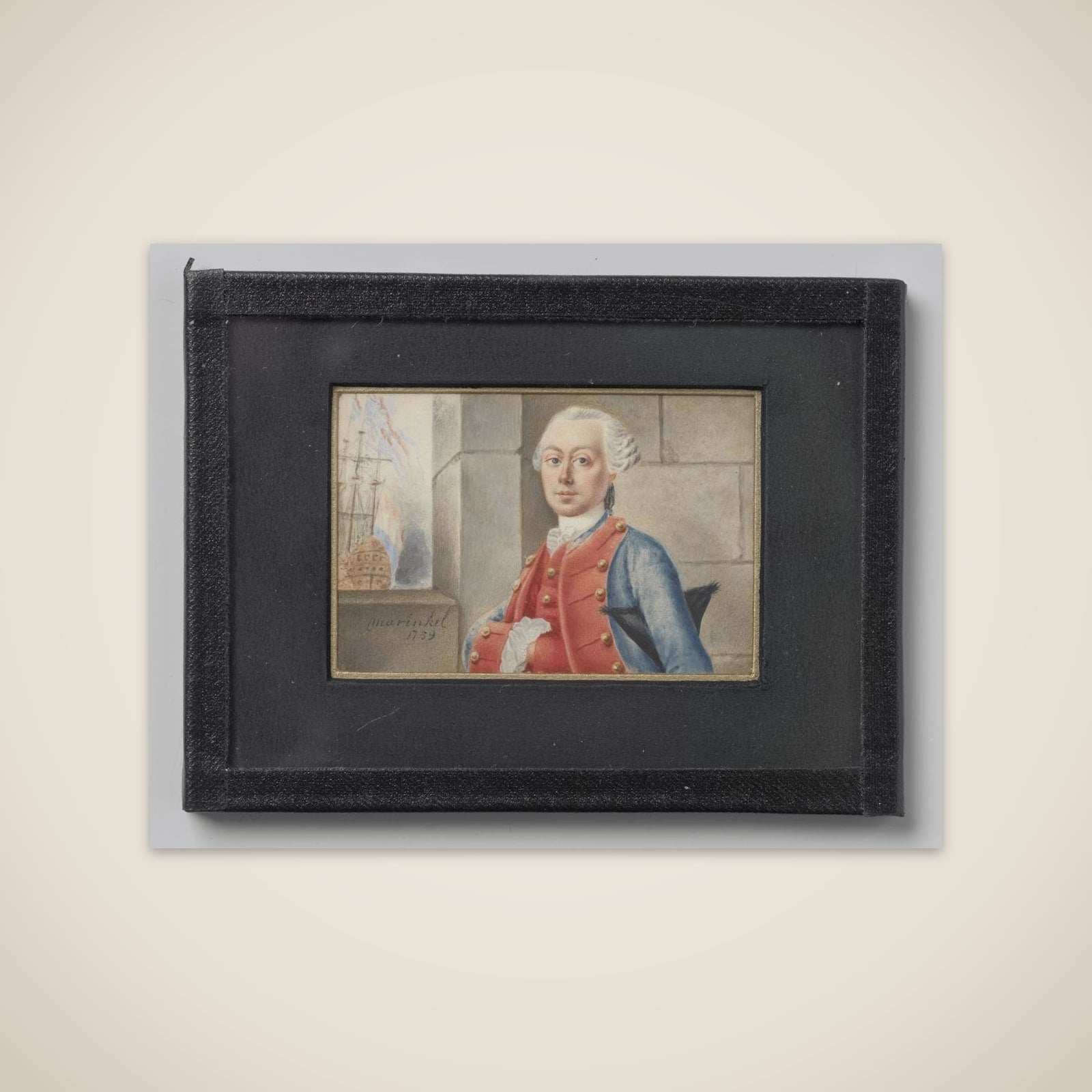 Portrait of een zeeofficier unframed print