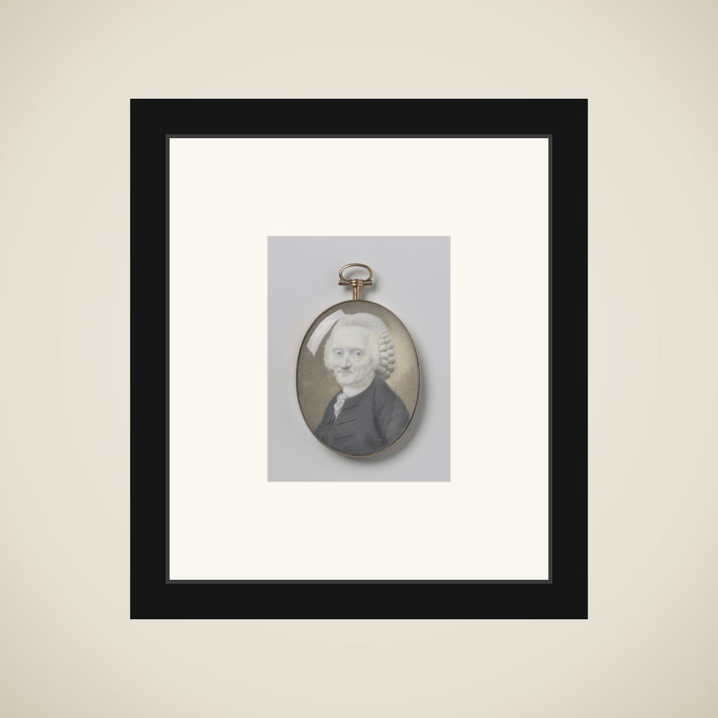 Portrait of een 73-jarige man framed