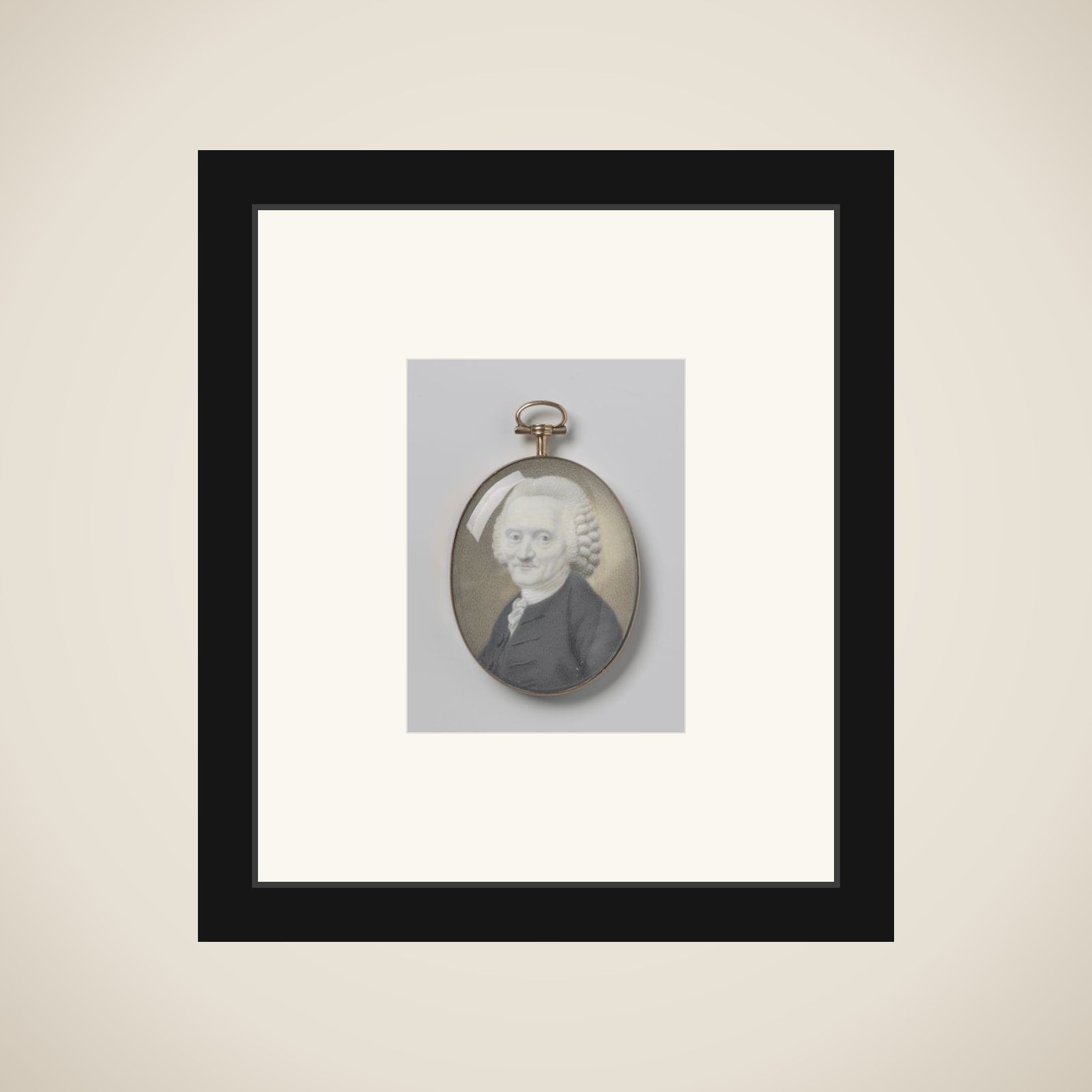 Portrait of een 73-jarige man framed