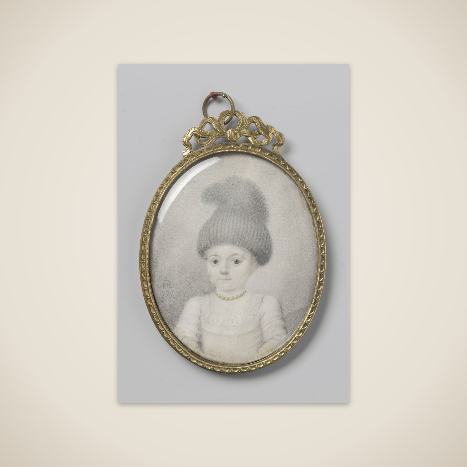 Portrait of een girl with een 'valhoedje' unframed print