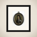 Portrait of een officier framed