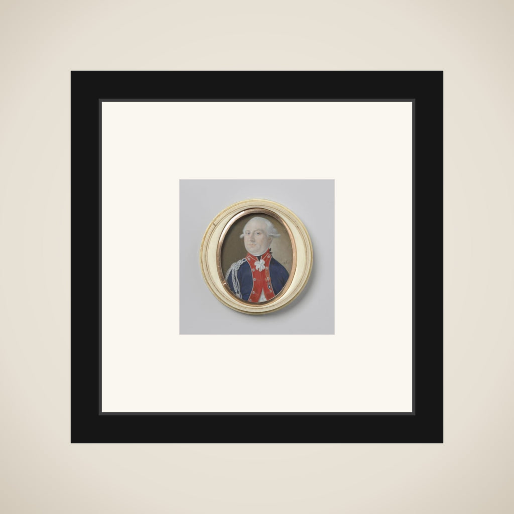 Portrait of een officier, vermoedelijk R.T. van Kruissen framed