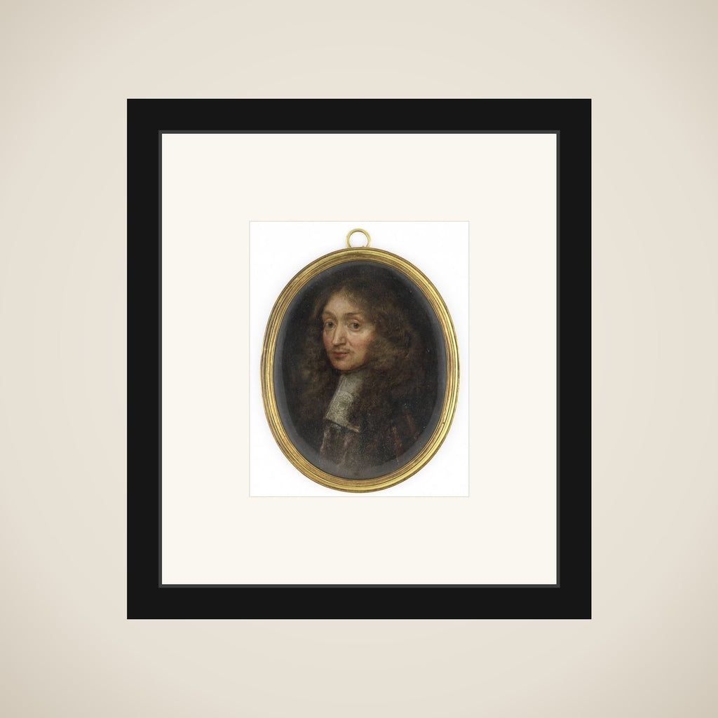 Portrait of een man framed