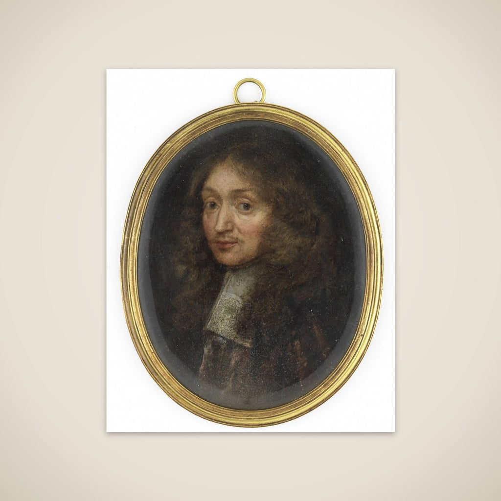 Portrait of een man unframed print
