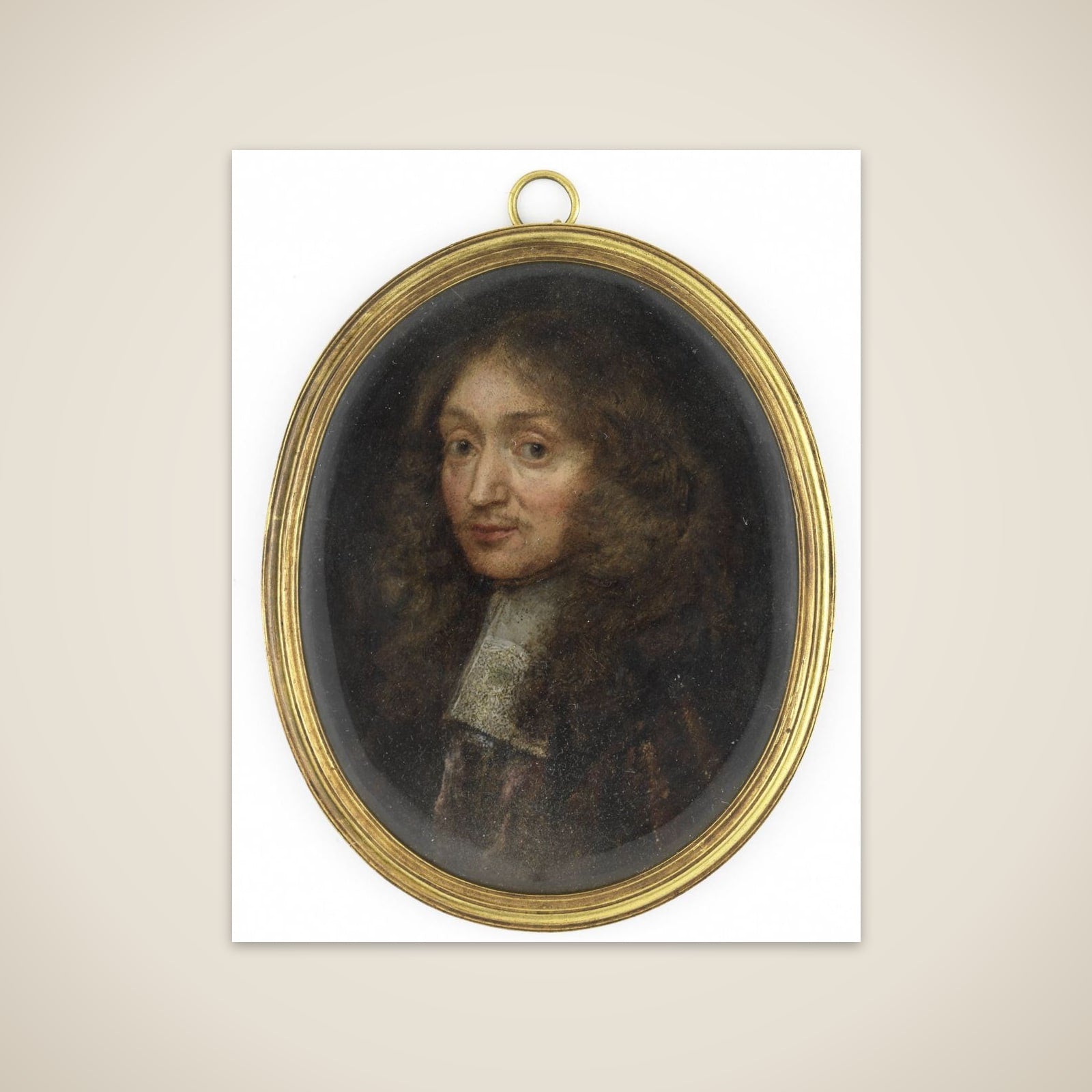 Portrait of een man unframed print