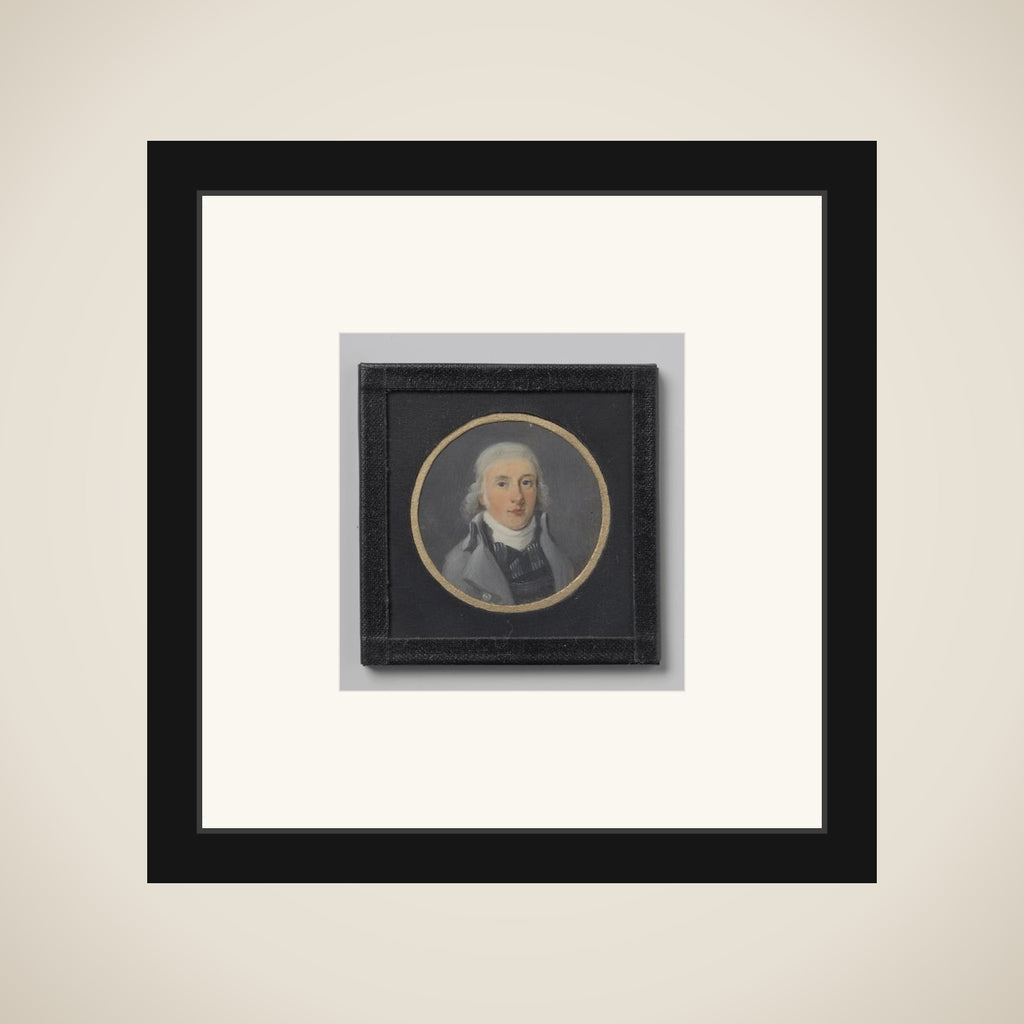 Portrait of een man framed