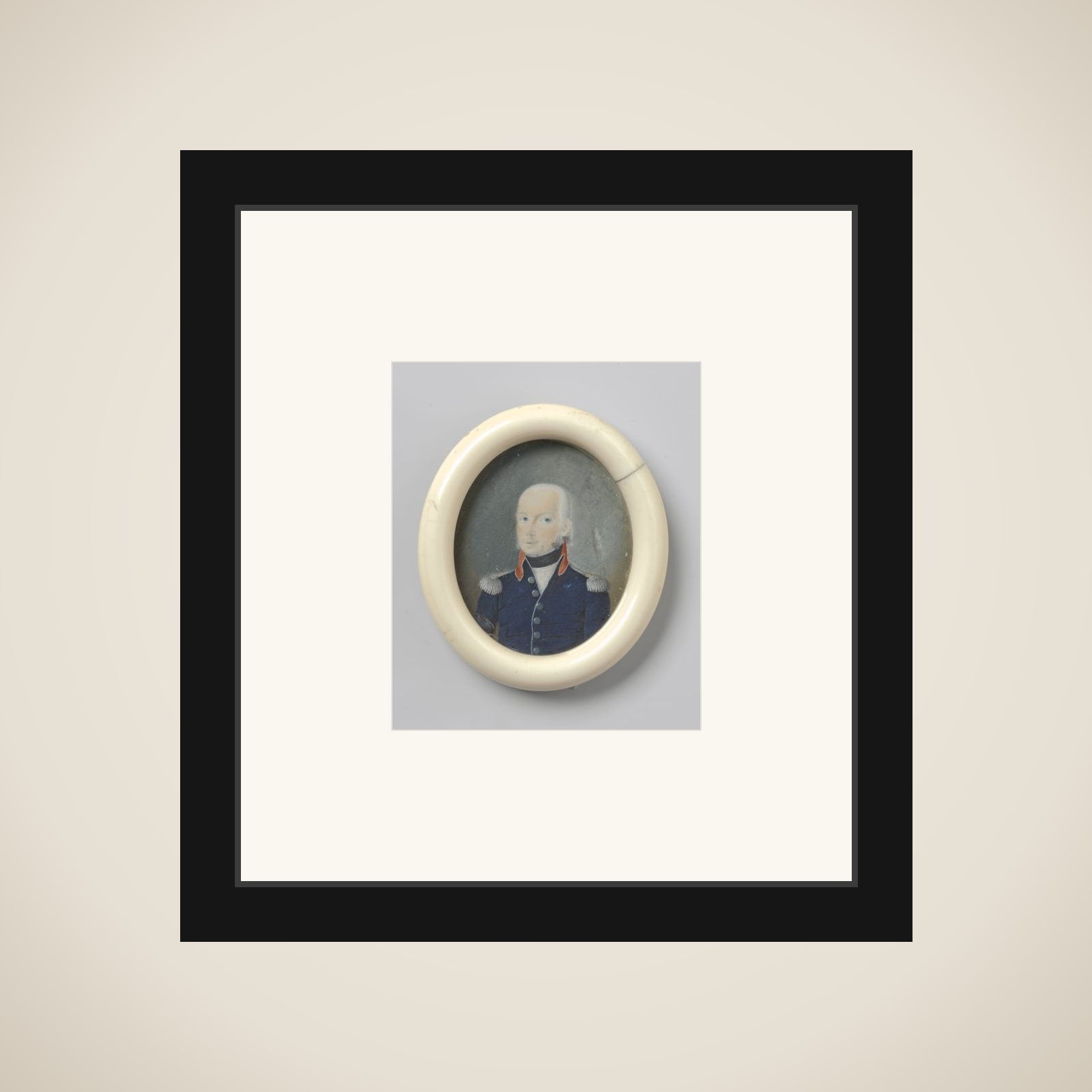 Portrait of een man uit de family Bentinck framed