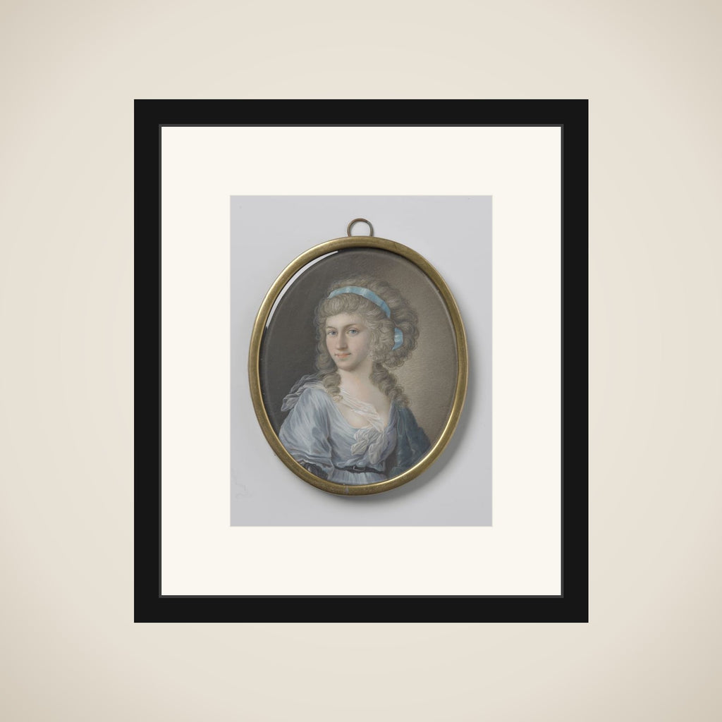 Portrait of een vrouw framed