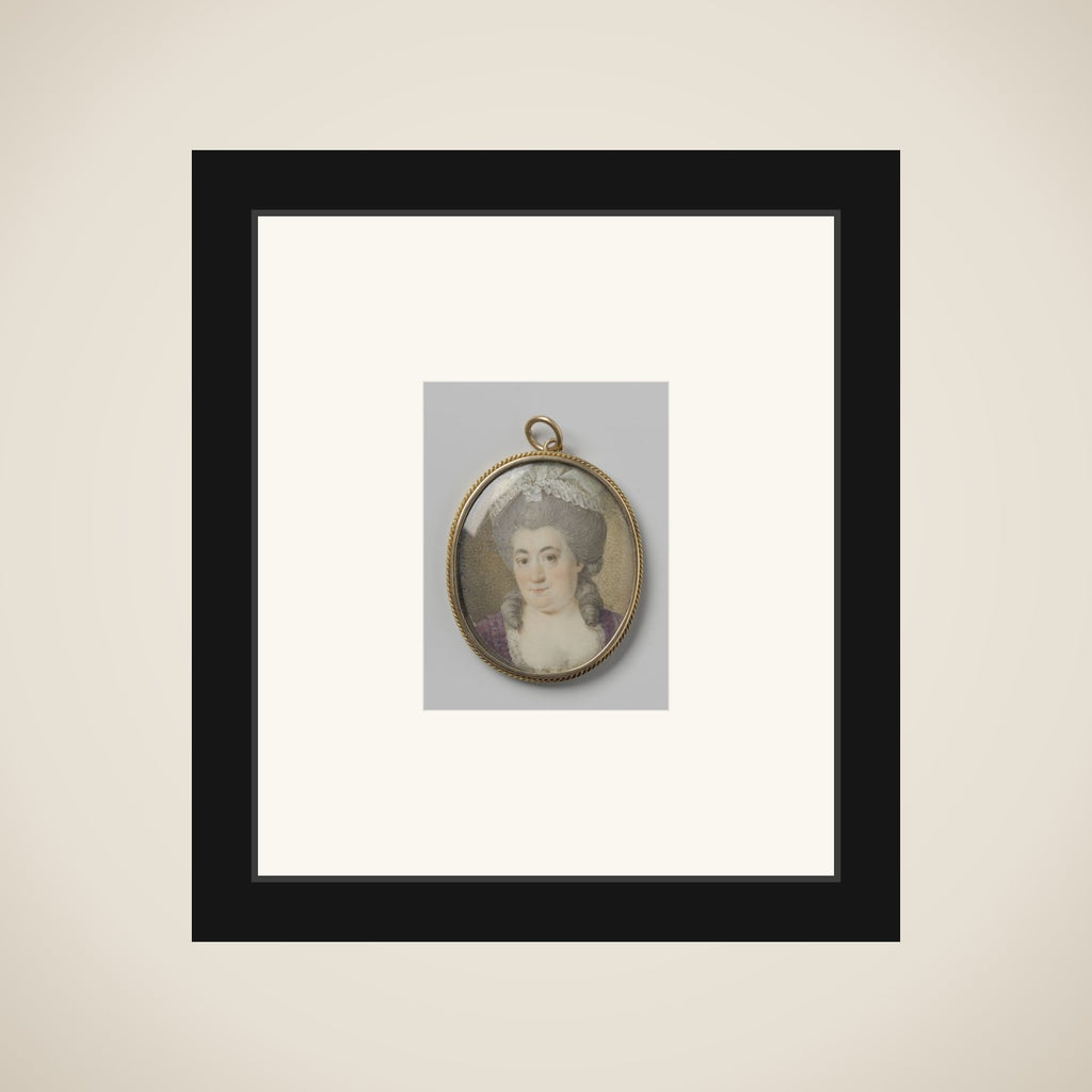 Portrait of een vrouw framed
