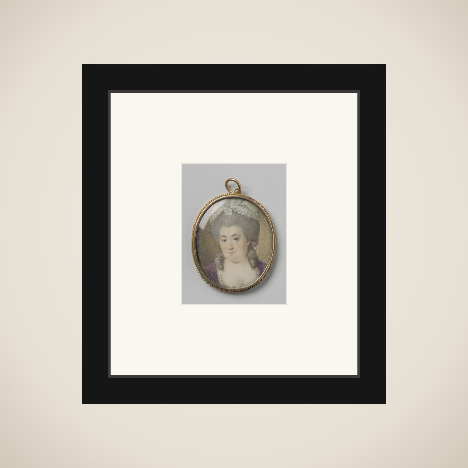 Portrait of een vrouw framed
