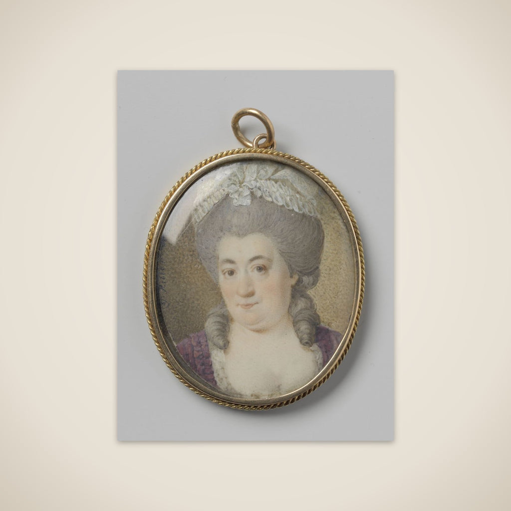 Portrait of een vrouw unframed print