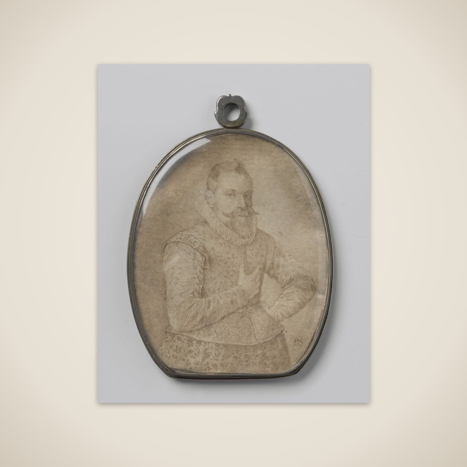 Portrait of een man unframed print