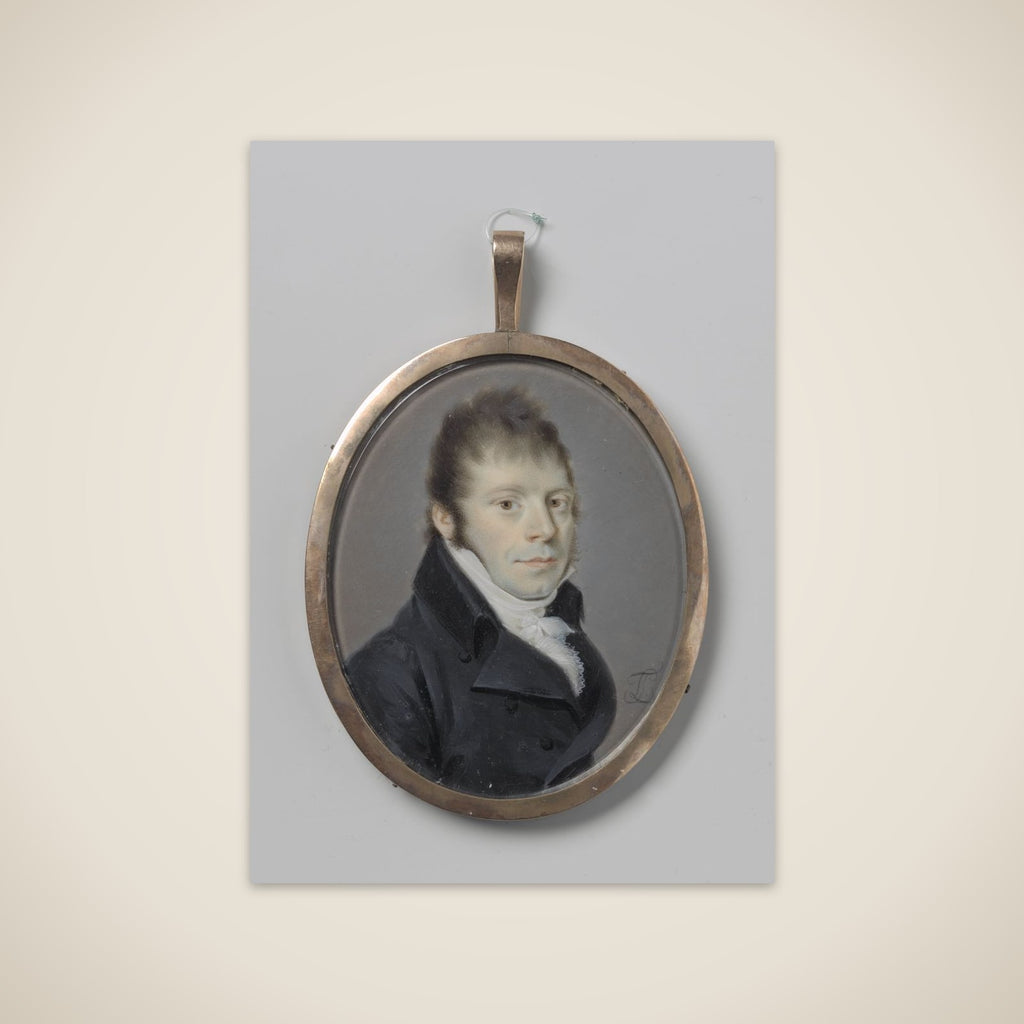 Portrait of een man unframed print
