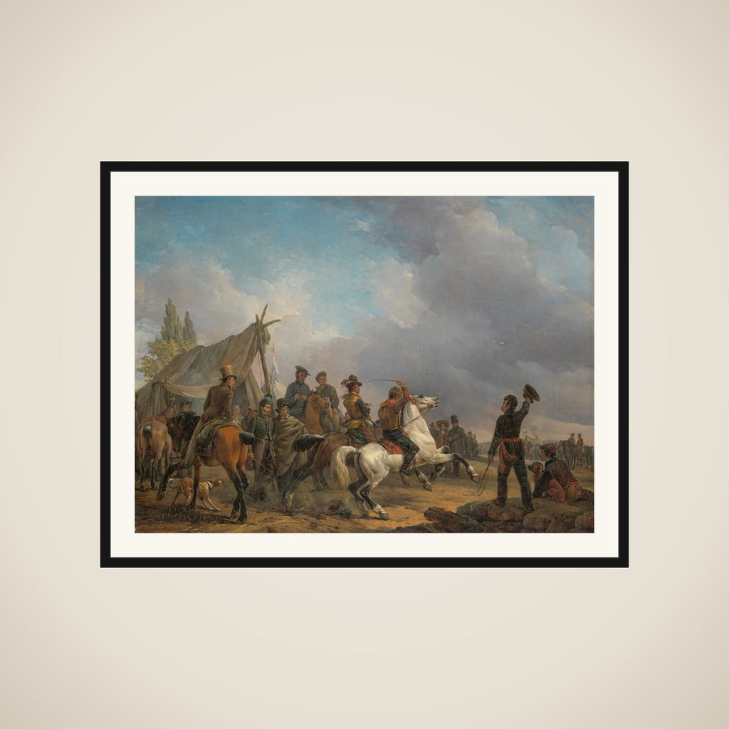 The Horse Race framed