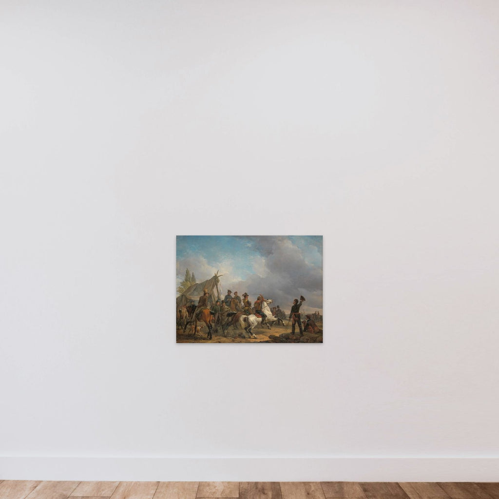 The Horse Race unframed — shown to scale