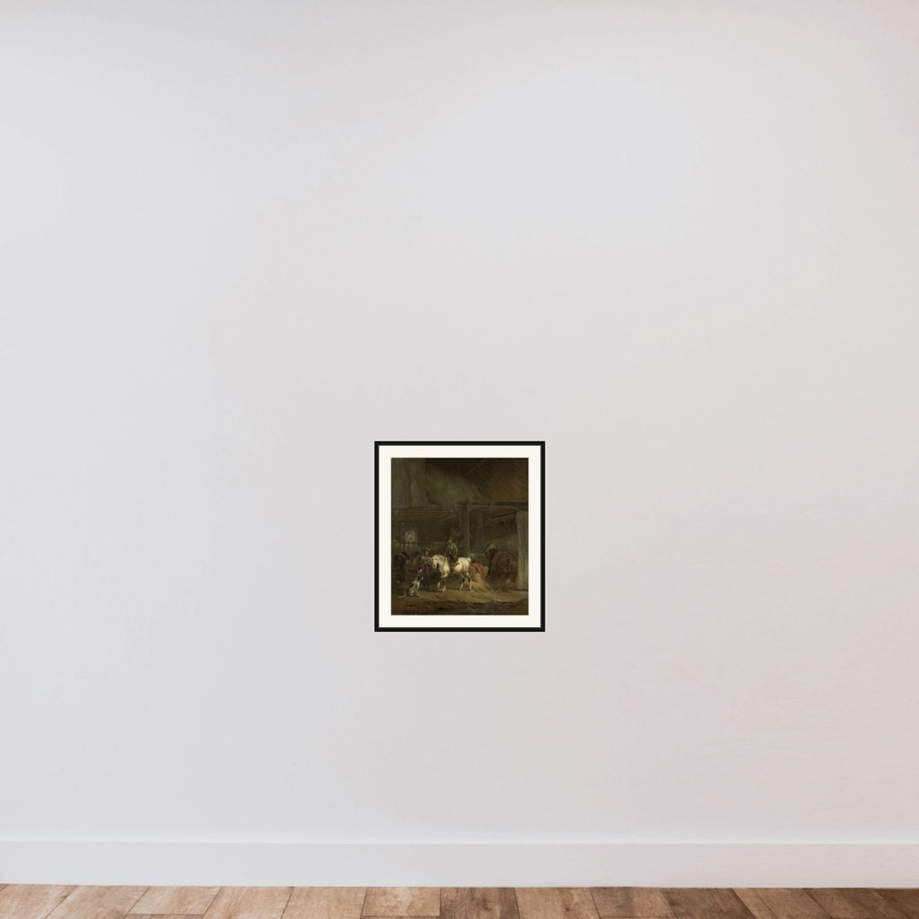 Horse Stable framed — shown to scale