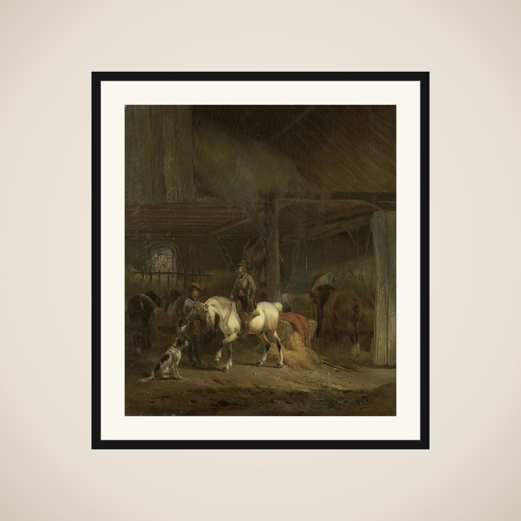 Horse Stable framed