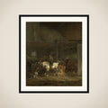 Horse Stable framed