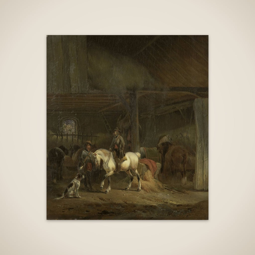 Horse Stable unframed print
