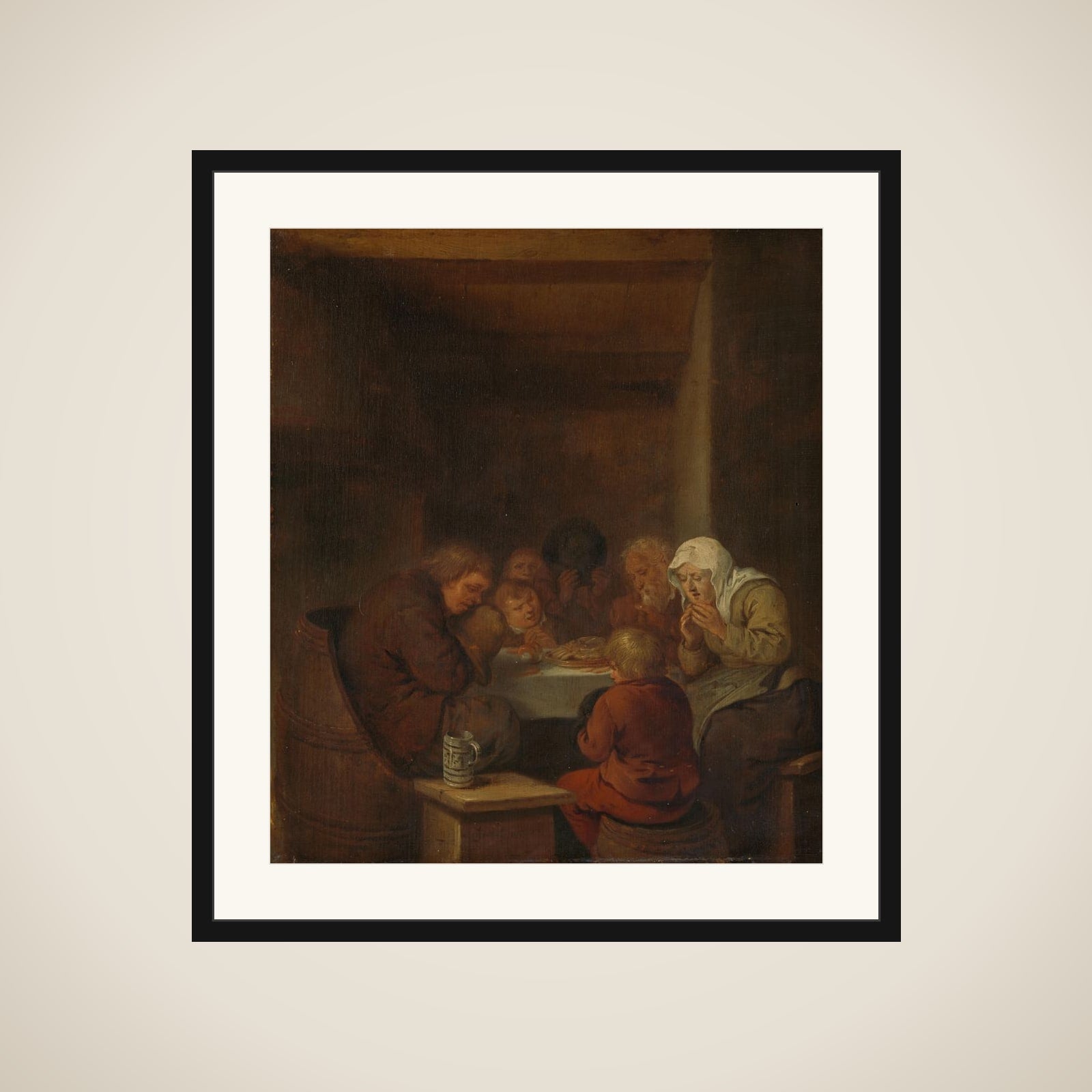 Saying Grace framed