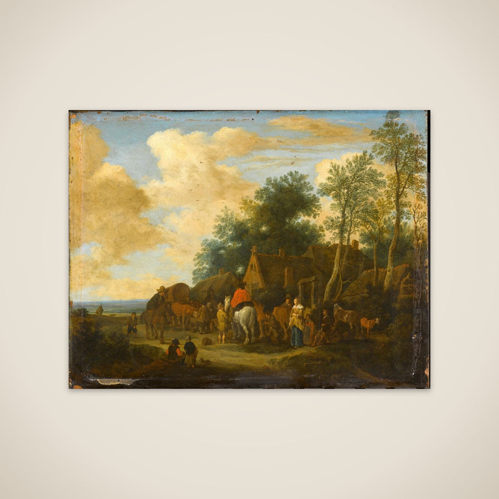 Halting at a Roadside Inn unframed print