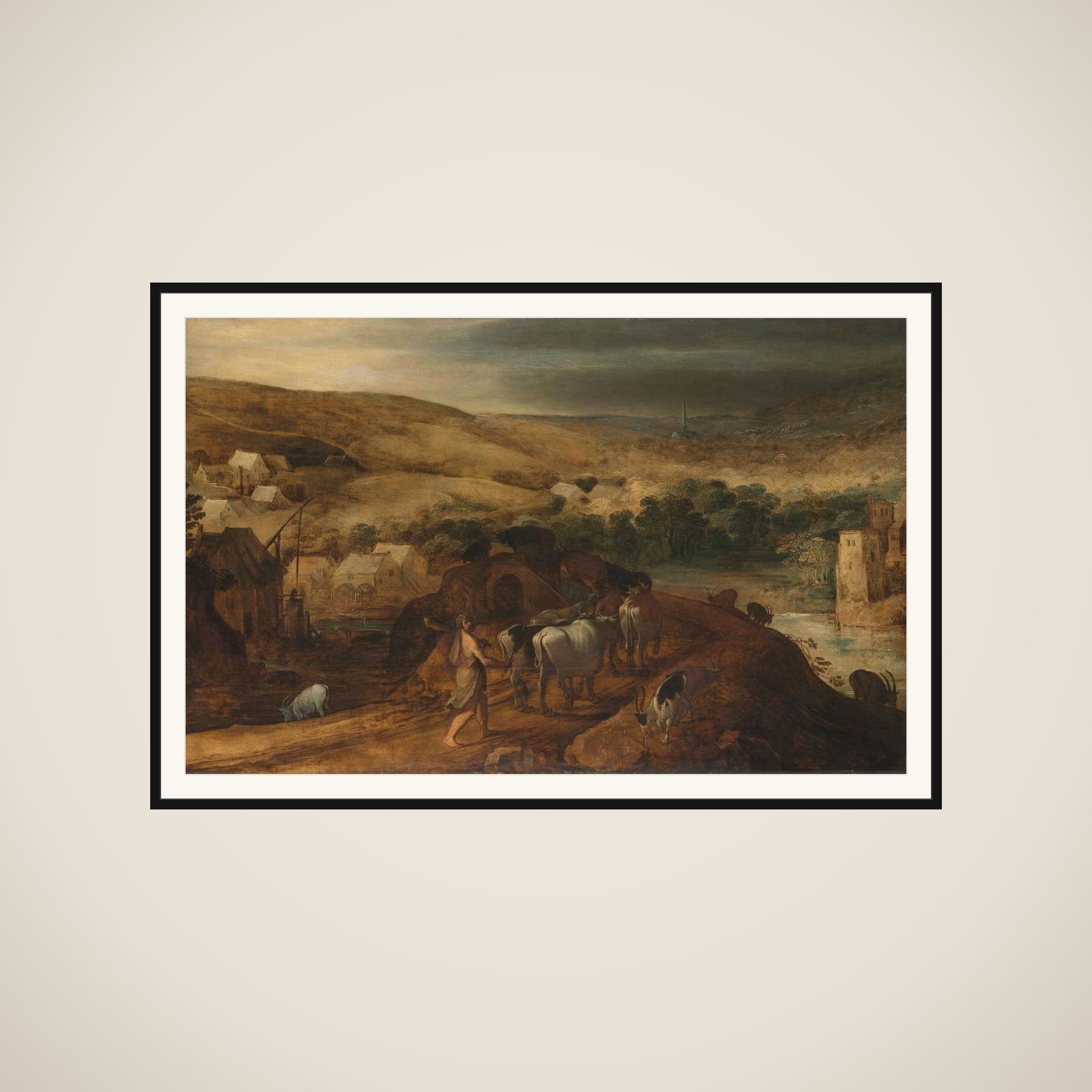 Hercules Steals the Oxen of Geryon framed