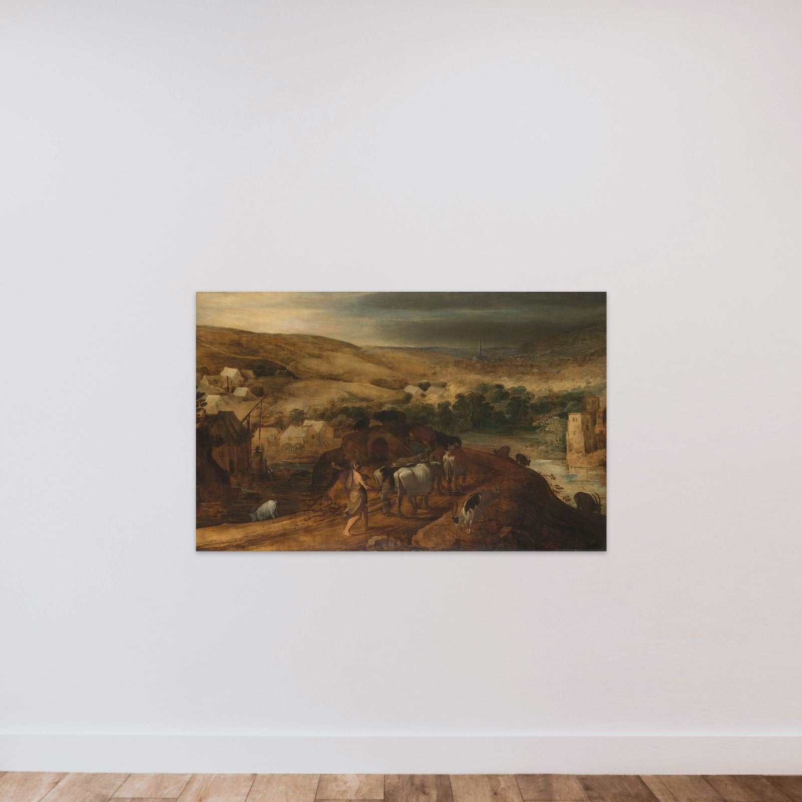 Hercules Steals the Oxen of Geryon unframed — shown to scale