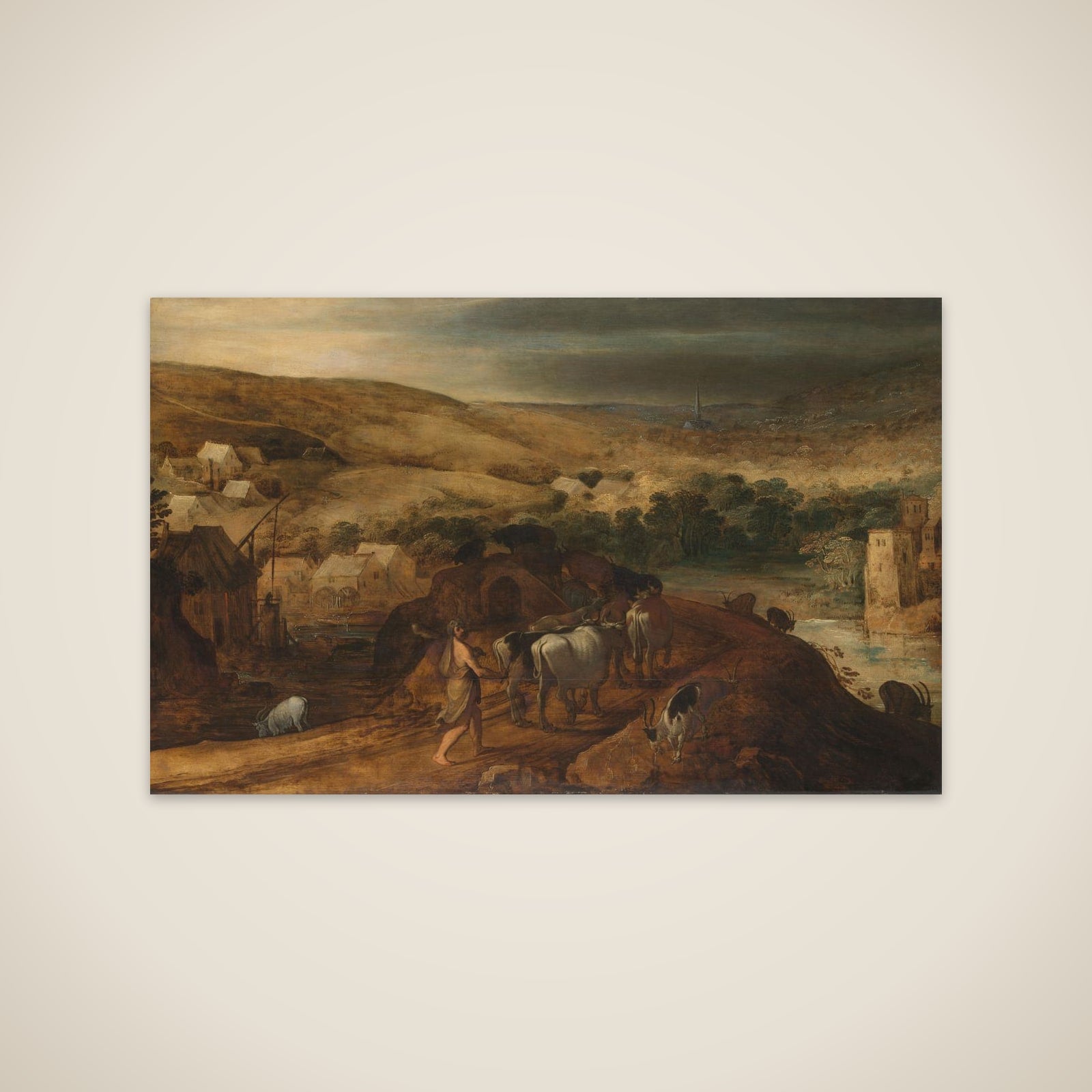 Hercules Steals the Oxen of Geryon unframed print