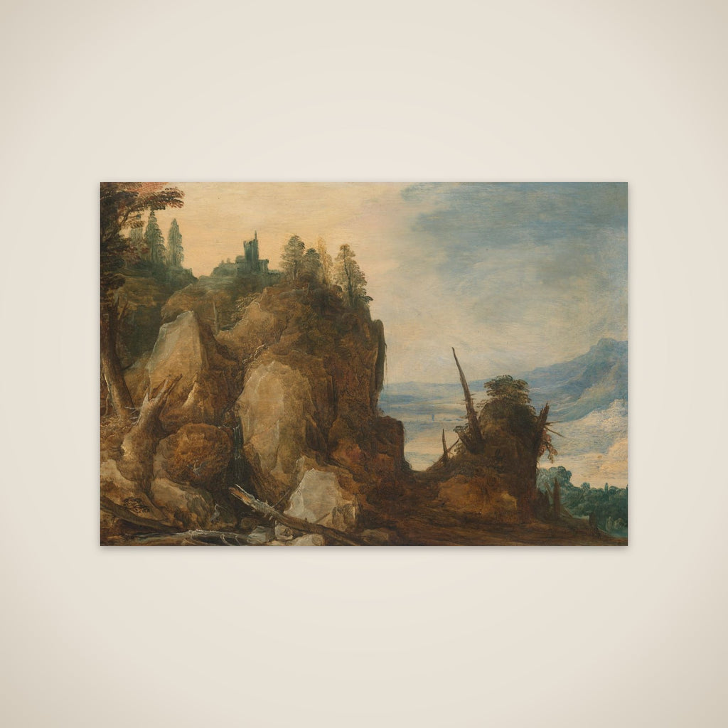 Mountain view unframed print