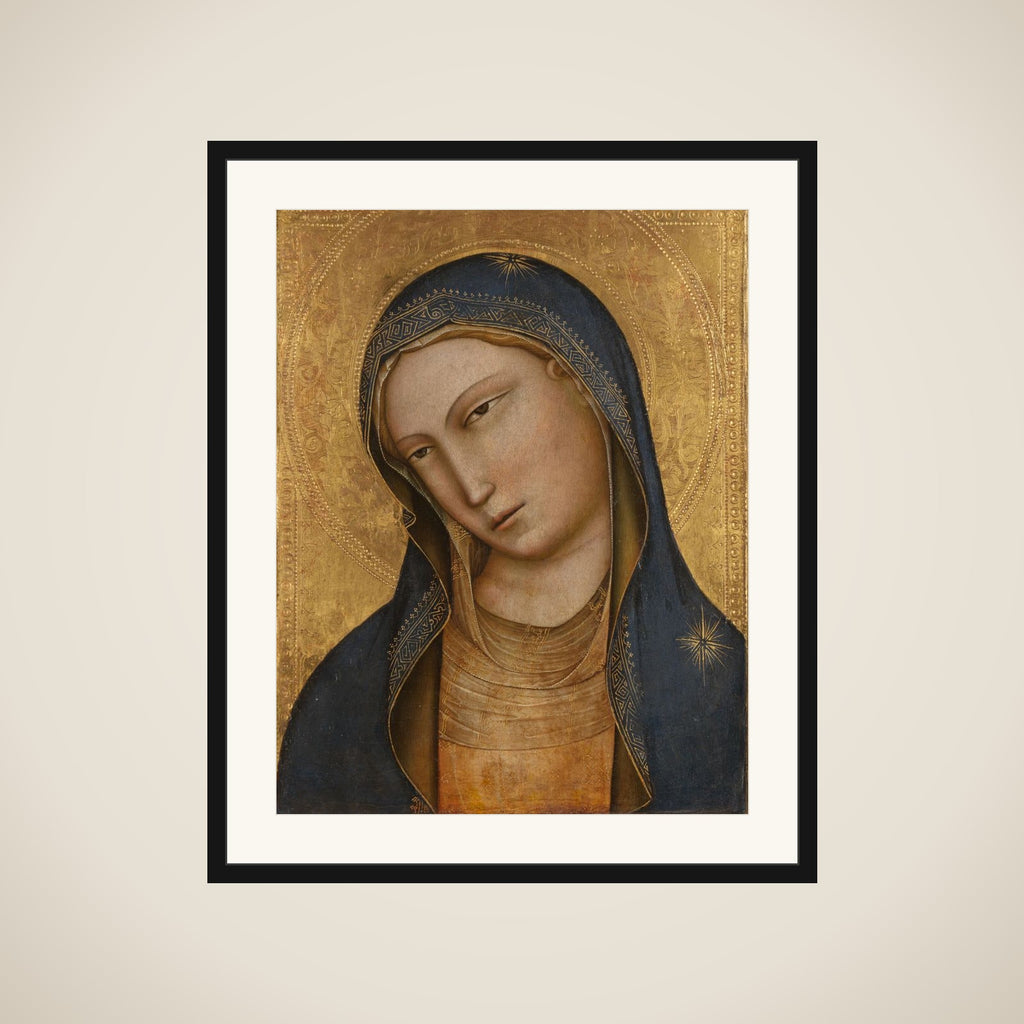 Bust of Saint Mary (formerly entitled Madonna) framed