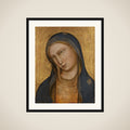 Bust of Saint Mary (formerly entitled Madonna) framed