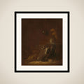 Still life with Implements of War framed