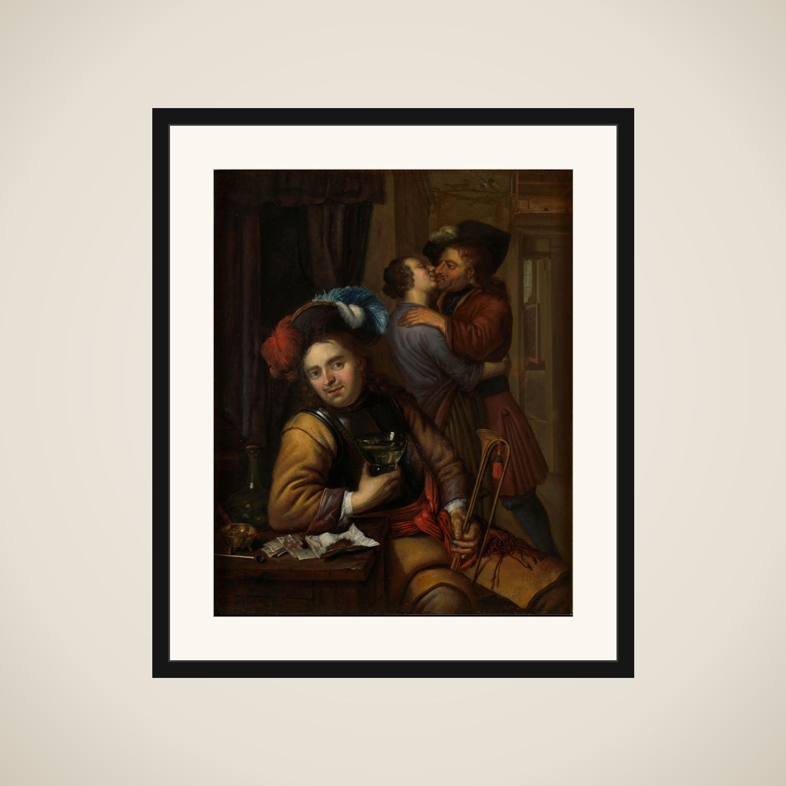 Soldier Scene framed