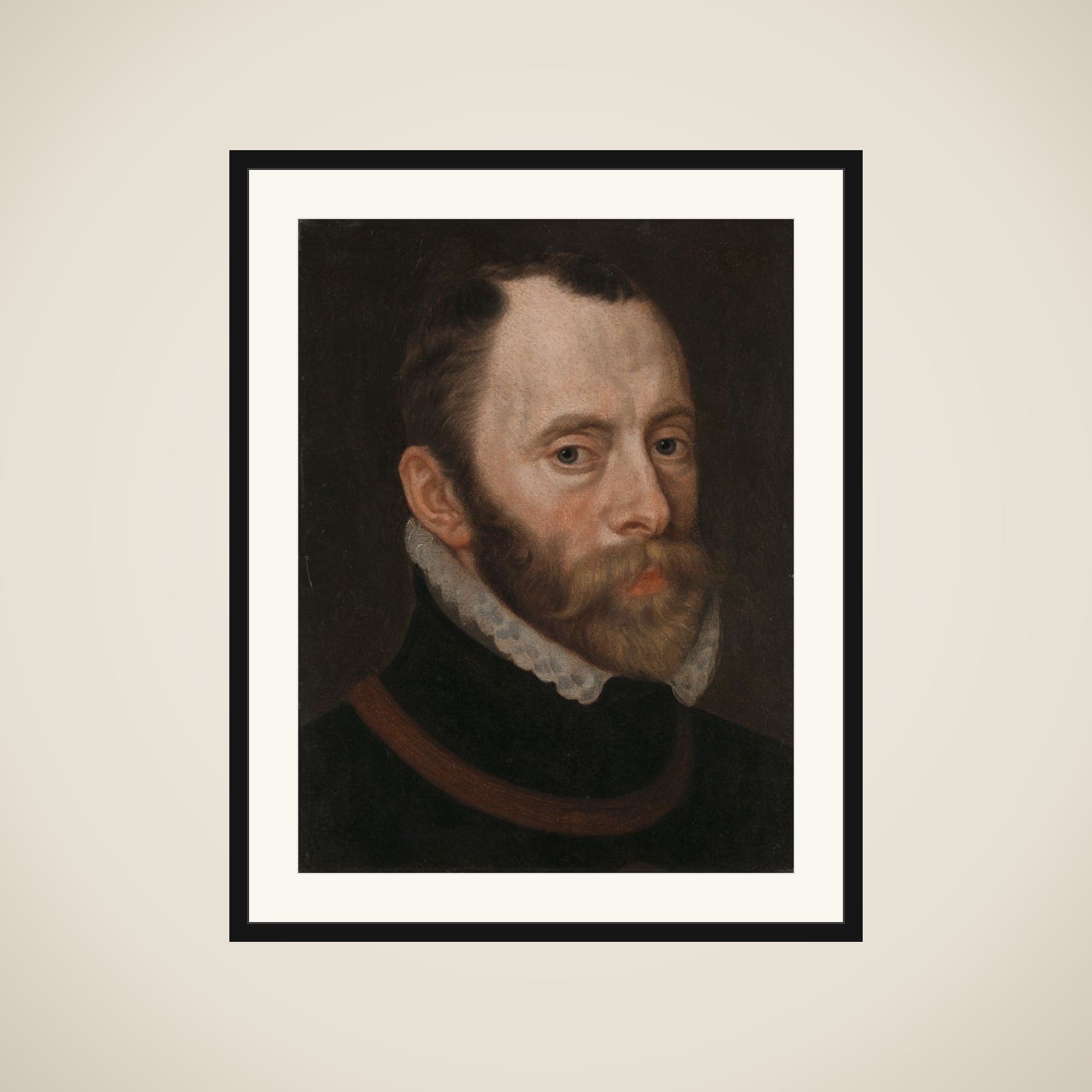Portrait of Philippe de Montmorency, Count of Horne, Admiral of the Netherlands, Member of the Council of State framed
