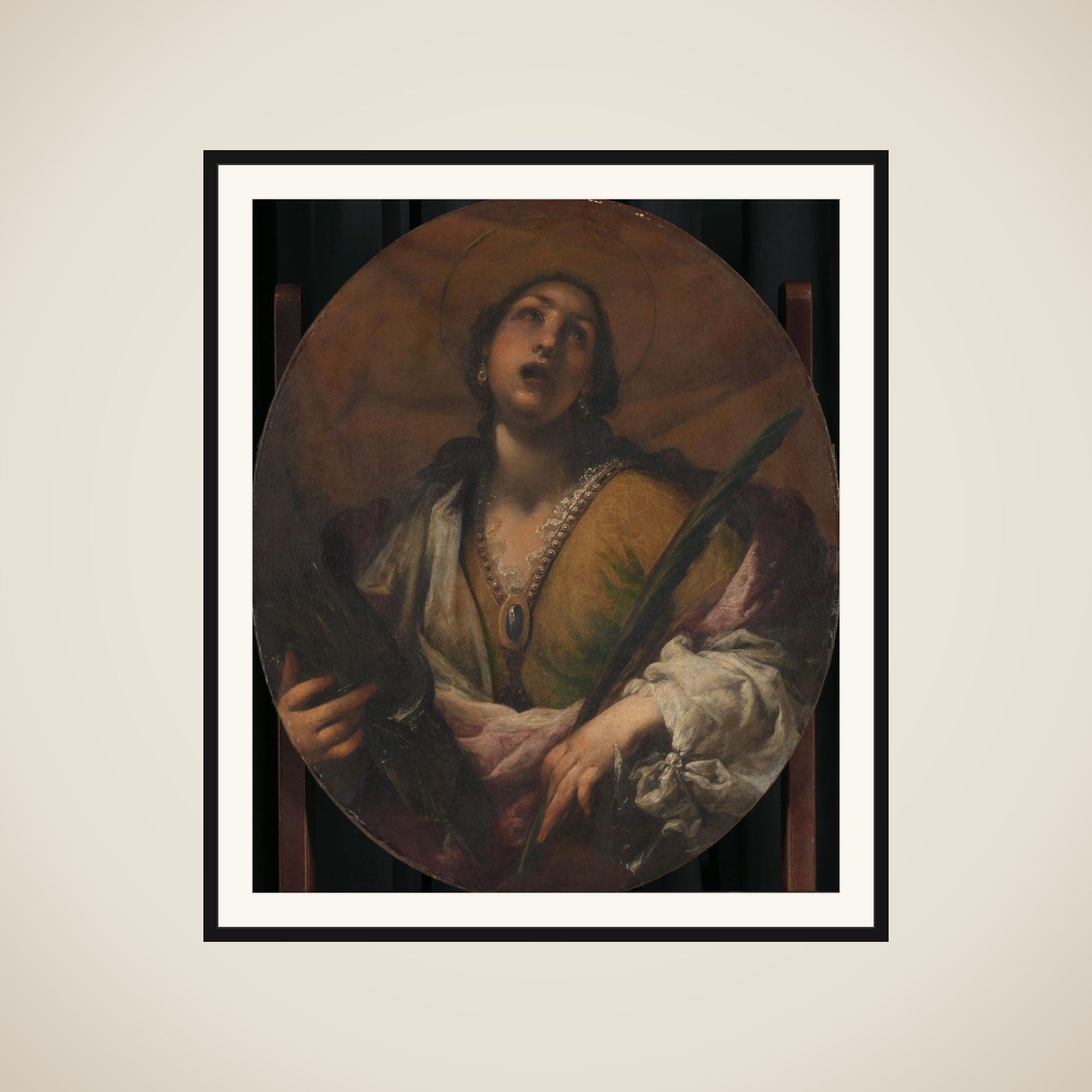Saint Catherine framed