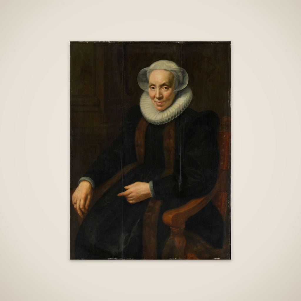 Portrait of Maria van Utrecht (c. 1552/53-1629). Wife of Johan van Oldenbarnevelt unframed print