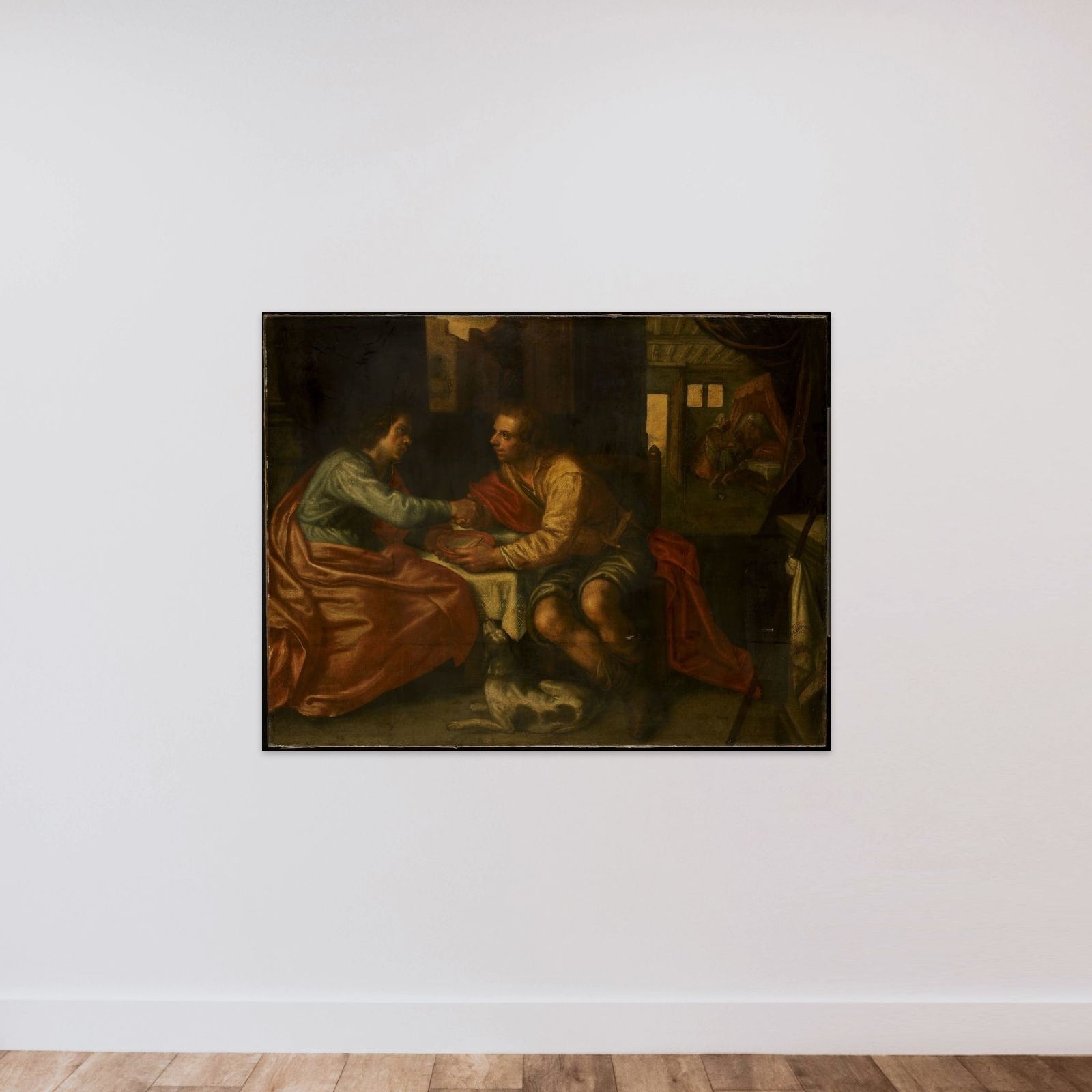 Esau selling his Birthright unframed — shown to scale