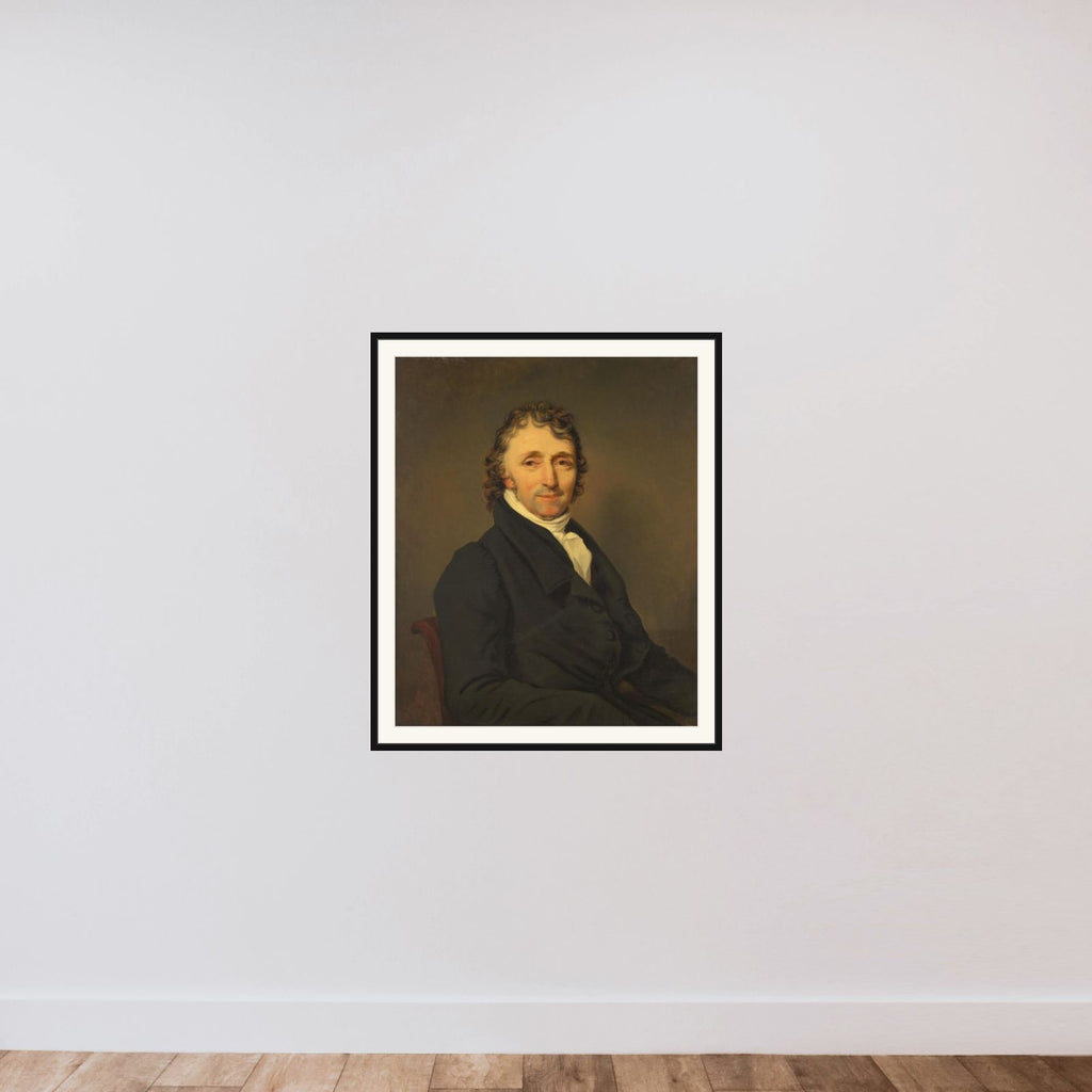 Portrait of Clemens van Demmeltraadt, Surgeon in Amsterdam framed — shown to scale