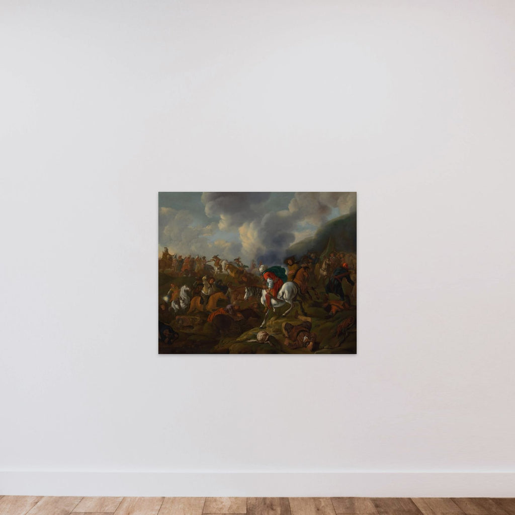 A Cavalry Encounter between Turkish Troops and the Troops of the Austrian Emperor unframed — shown to scale