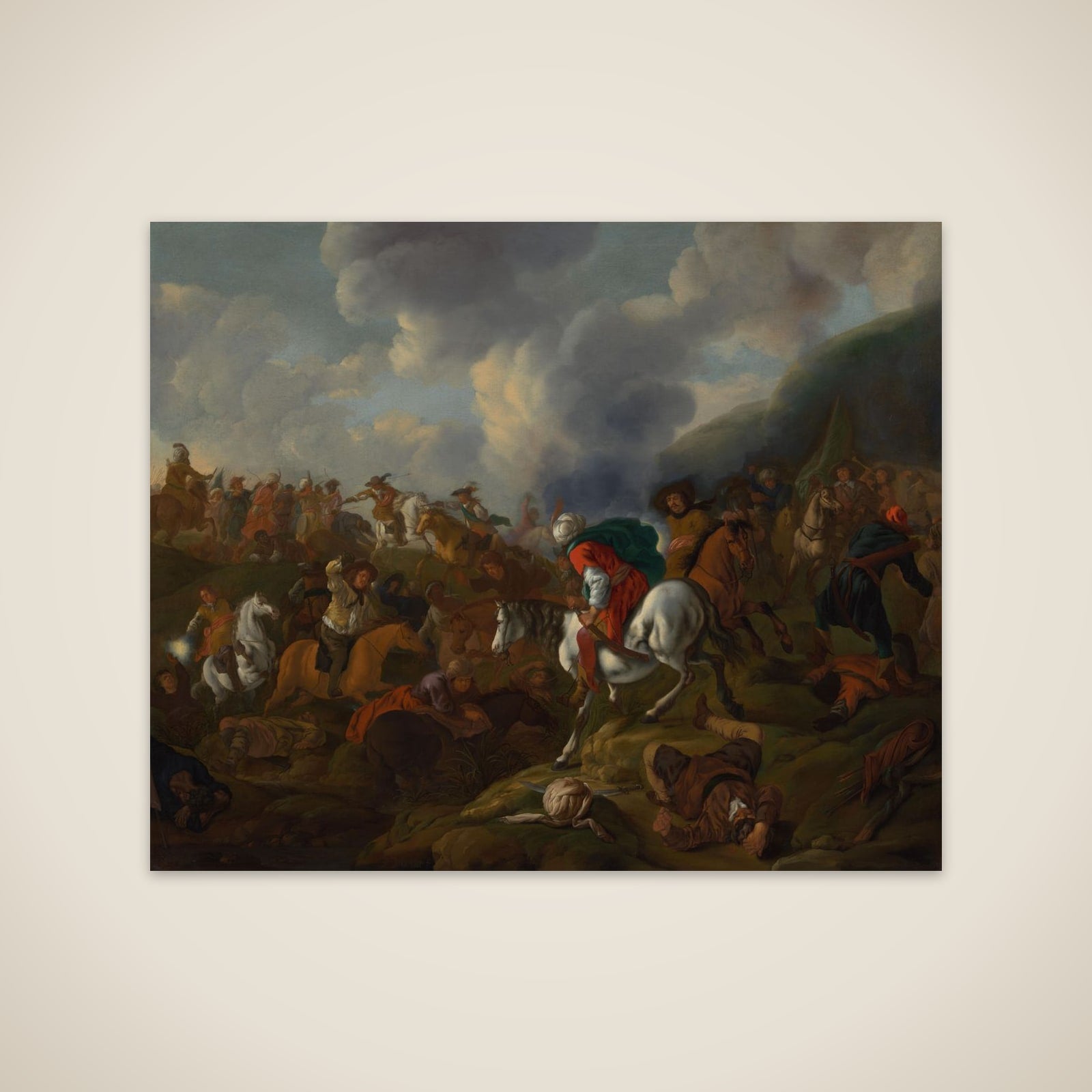 A Cavalry Encounter between Turkish Troops and the Troops of the Austrian Emperor unframed print