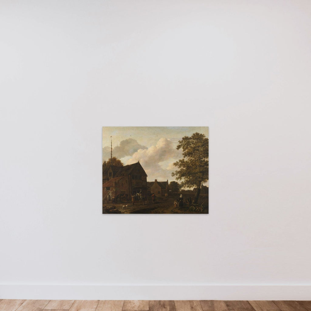 The watering place unframed — shown to scale