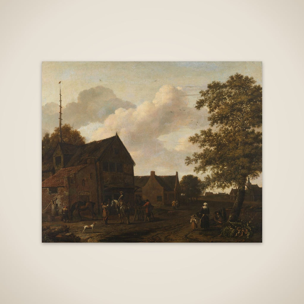 The watering place unframed print