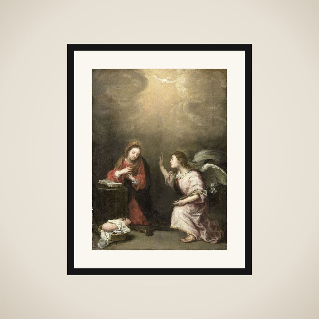 The Annunciation framed