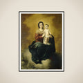 Virgin and Child framed