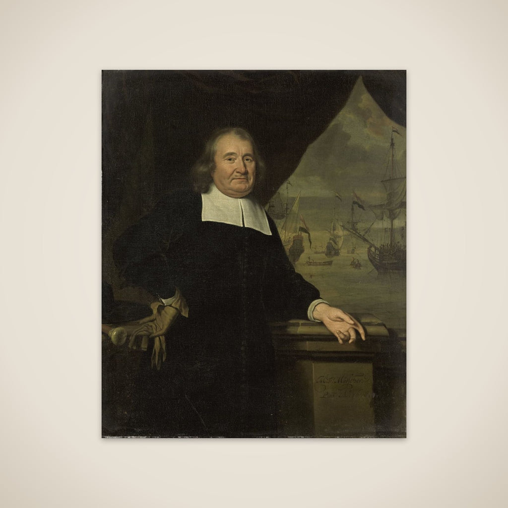 Portrait of a captain or ship-owner unframed print