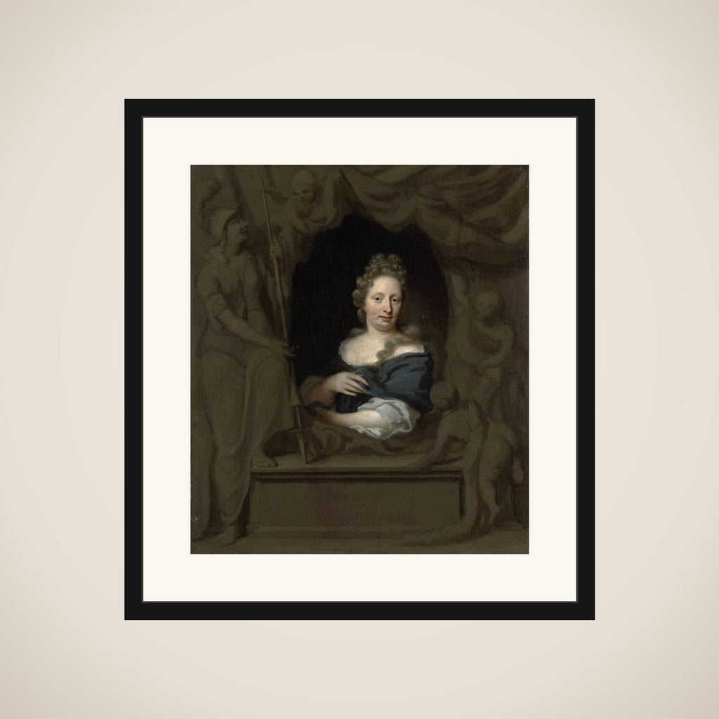 Portrait of Eva Visscher, Wife of Michiel van Musscher framed