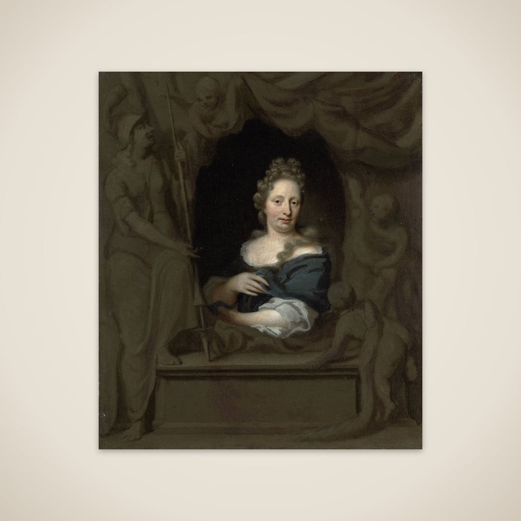 Portrait of Eva Visscher, Wife of Michiel van Musscher unframed print