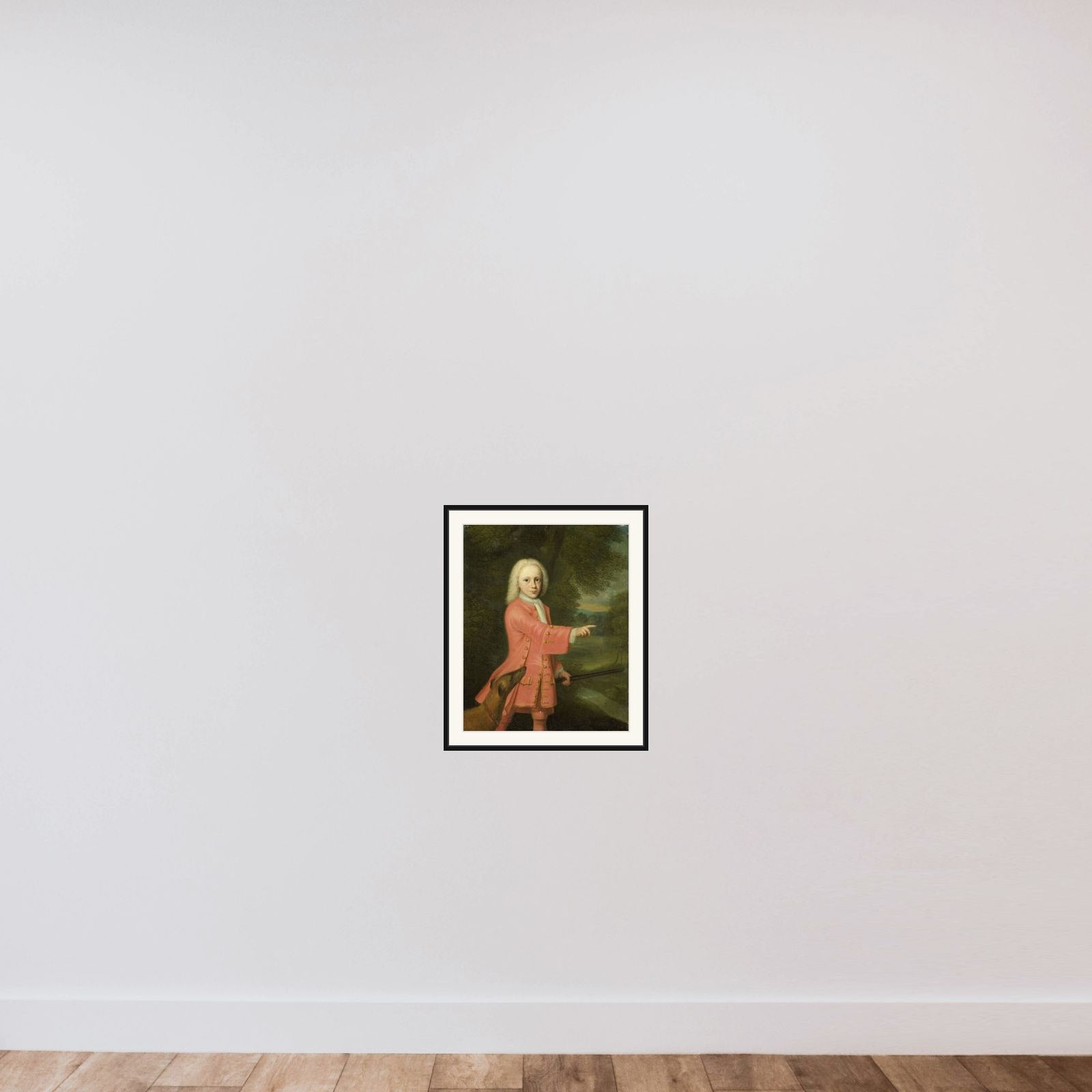 Portrait of a Boy framed — shown to scale